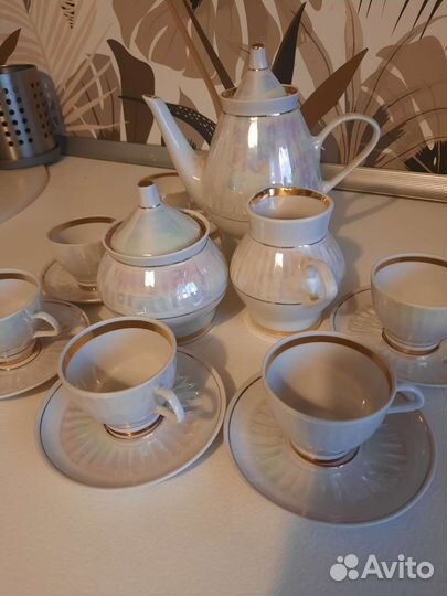 Изящный кофейный сервиз Минский фз 80-е г