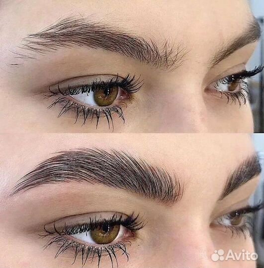 Окрашивание и ламинирование бровей