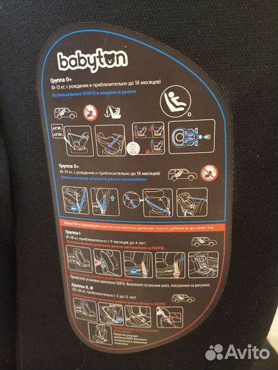 Автокресло babyton Multi Stage 0+/1/2/3 Isofix