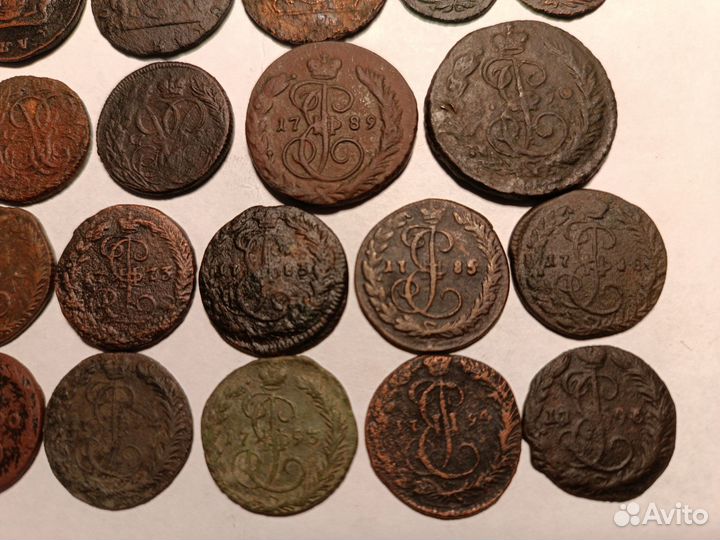 Полушки 1757, Деньги 1772 по 1793 год 1796