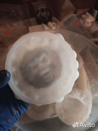 10 Силиконовых форм для гипса и бетона пепельниц