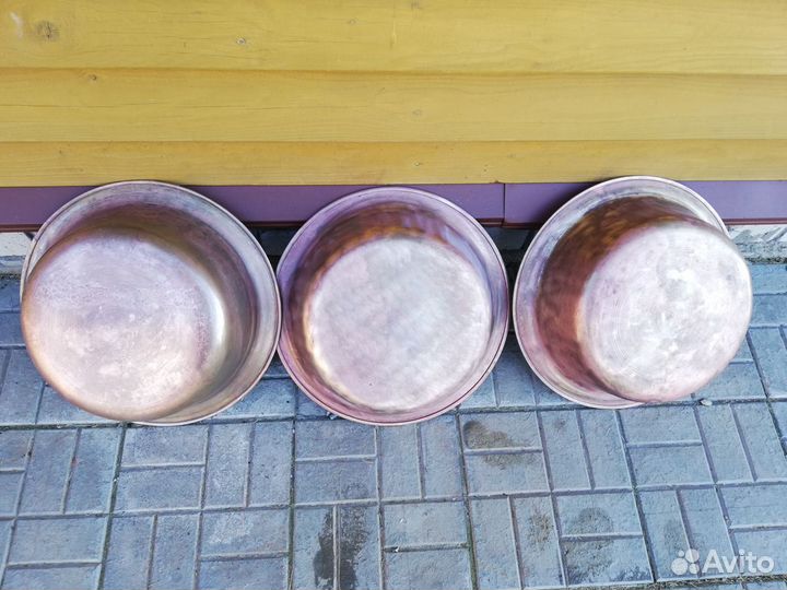 Таз в баню латунный