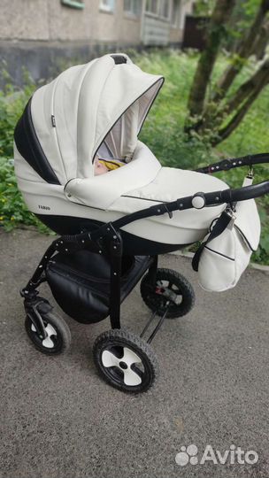 Коляска 2 в 1 эко кожа