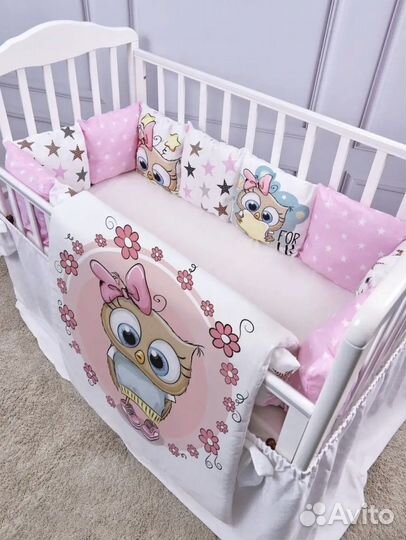 Разные Комплект бортиков с одеялом для кроватки