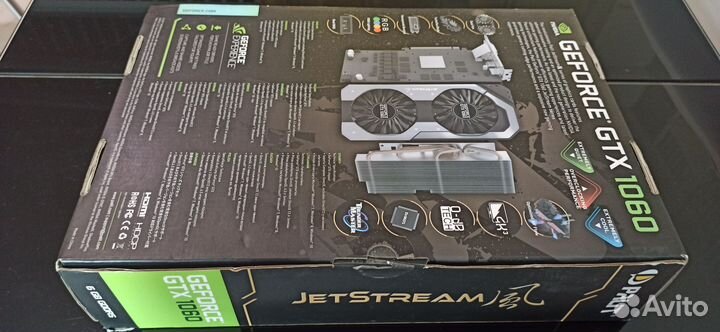 Видеокарта GTX 1060 6GB palit super jetstream