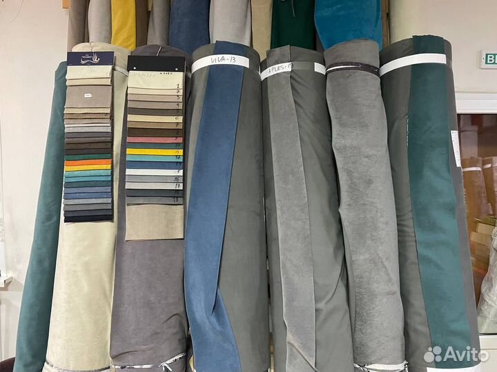 Мебельная ткань велюр флок бархат экокожа