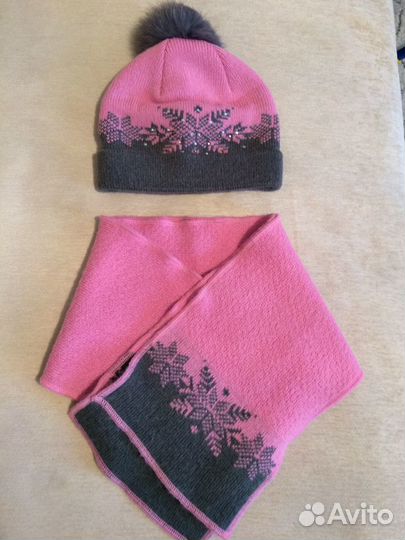Комплект шапка, шарф
