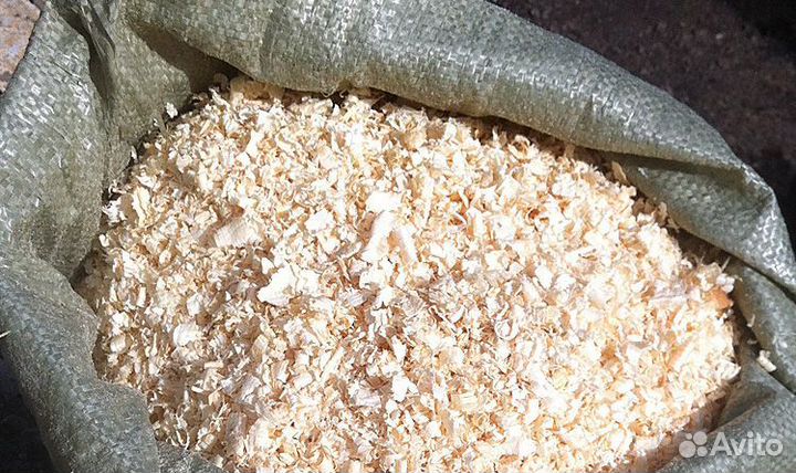 Опилки стружка в мешках