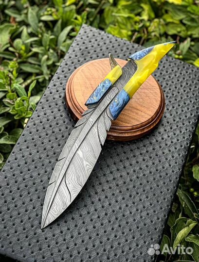 Нож дамаск ламинат арт.45.7