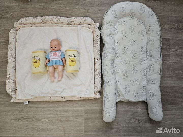 Кокон для новорожденных и пеленальный матрасик