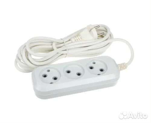 Сетевой удлинитель jett на 2200W, 1.5/3/5/7/10м