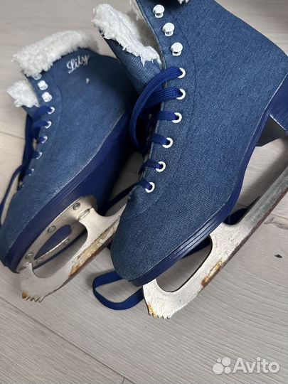 Коньки женские фигурные 40 размер, синие, Nordway