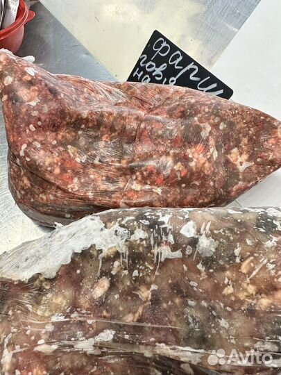 Фарш говяжий на корм животным