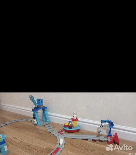 Lego duplo железная дорога 10875, пожарная