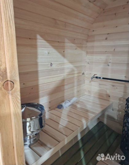 Баня бочка квадро 2 метра