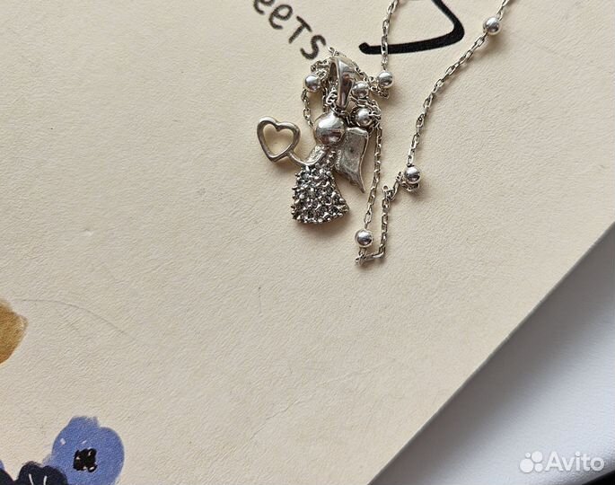 Серебряный кулон Ангел