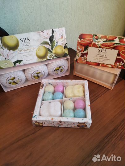 Мыло, шипучая соль для ванны