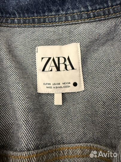 Джинсовое платье zara