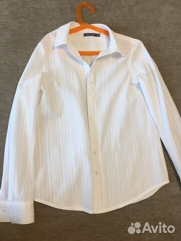 Блузку на девочку 13-14 лет белая