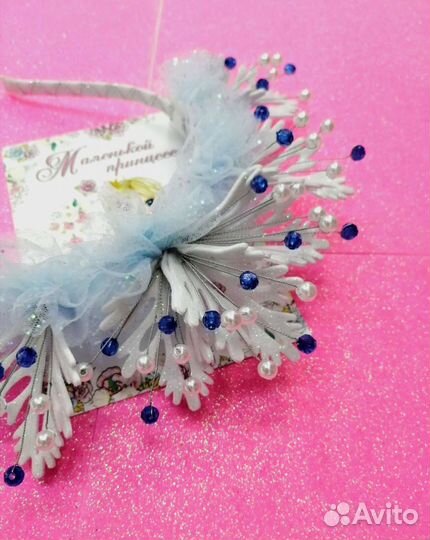 Ободок снежинка