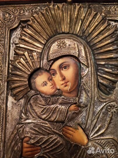 Икона Венчальная пара в киоте