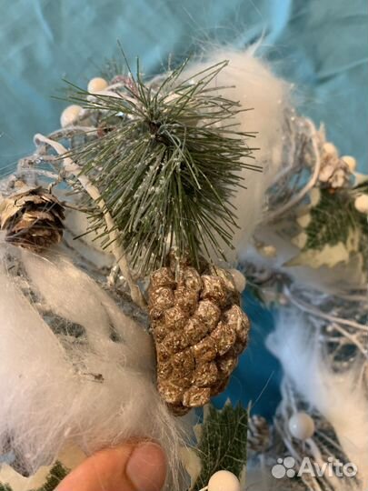 Новогодний венок 30 см