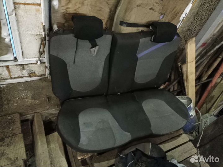 Задний диван hyundai solaris