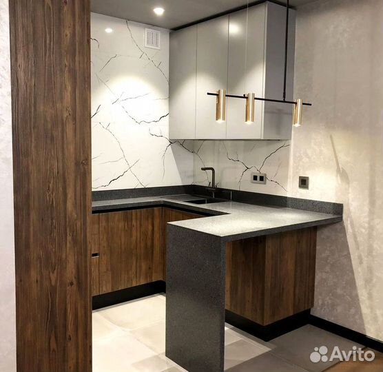 Современная кухня на заказ мдф фасады