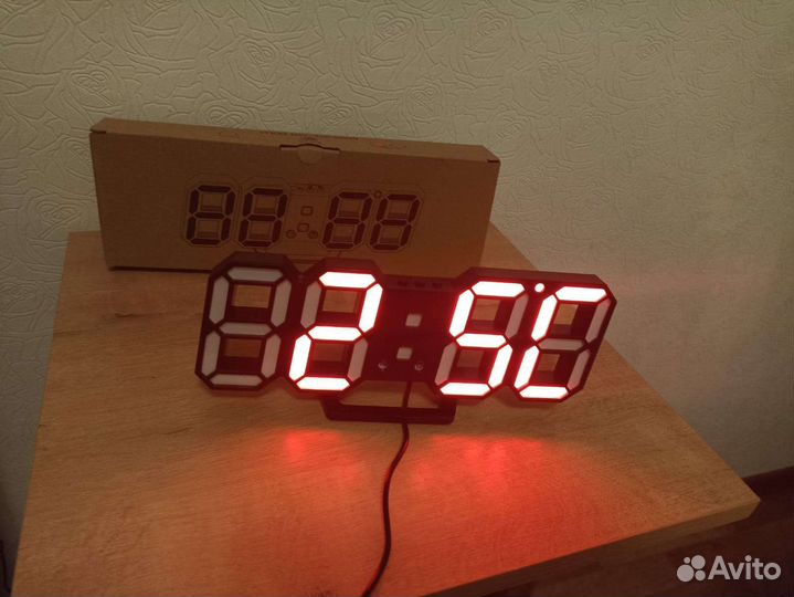 3 D часы цифровые светодиодные