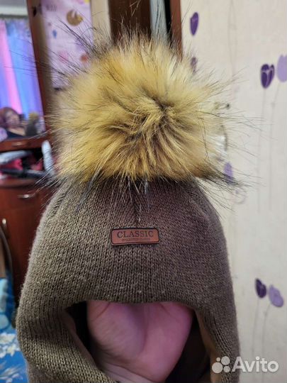 Шапка шлем зимняя