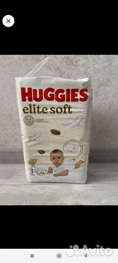 Подгузники хаггис elite soft 3