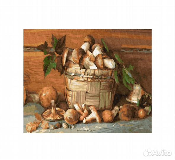 KH0670 Картина по номерам (40х50) бузин. деревенск