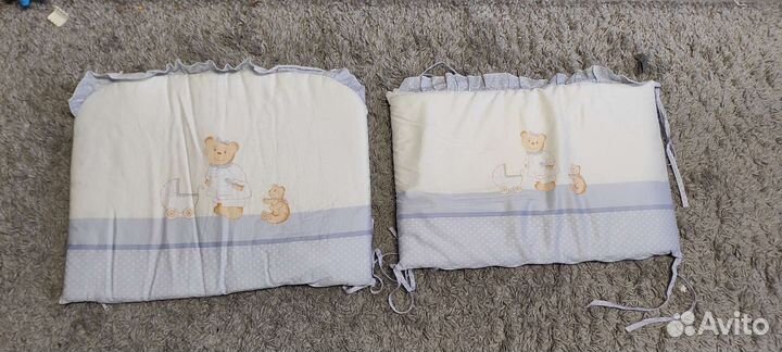 Бортики в детскую кроватку с балдахином