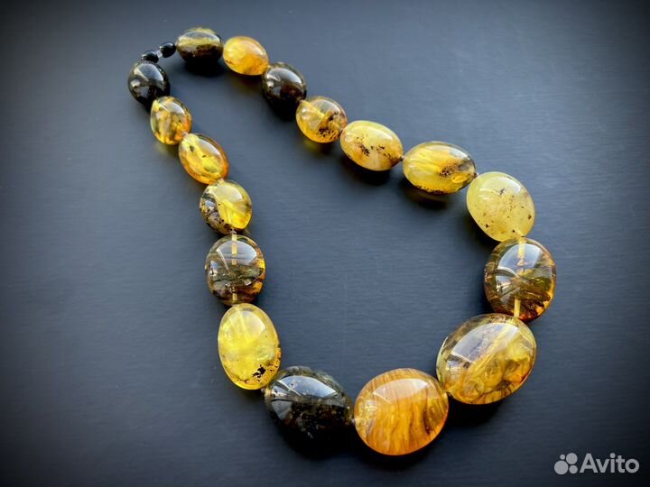 Бусы из натурального янтаря