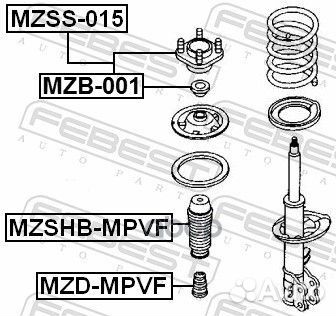 Опора амортизатора mazda 626 GF 97-02 mzss-015