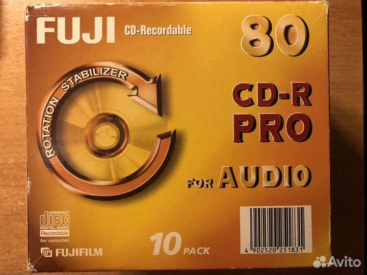 Аудио диск fuji CD-R PRO FOR audio. 80 min