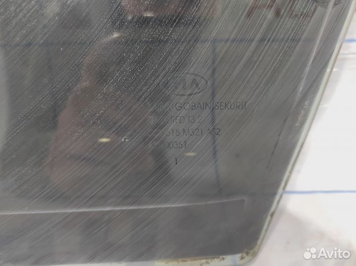 Стекло двери задней левой (форточка) Kia Sportage