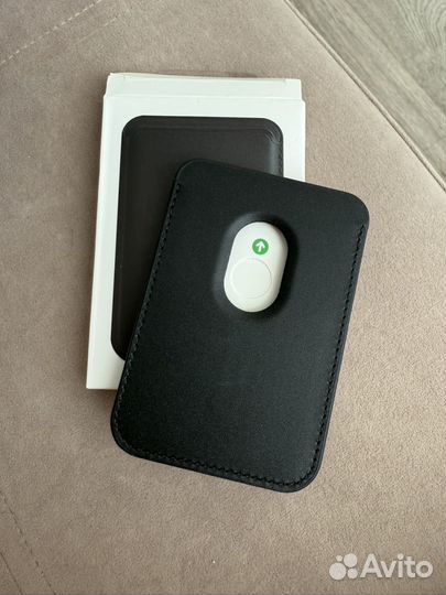 Картхолдер из натуральной кожи на iPhone magsafe