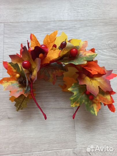 Ободок ручной работы осень