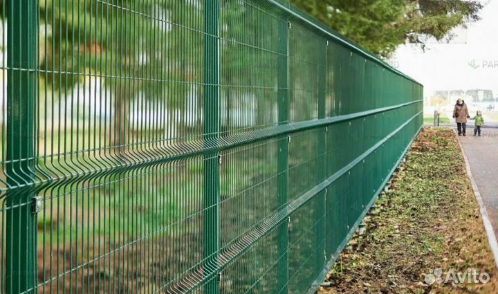 Забор из 3D сетки цена за метр работа по договору