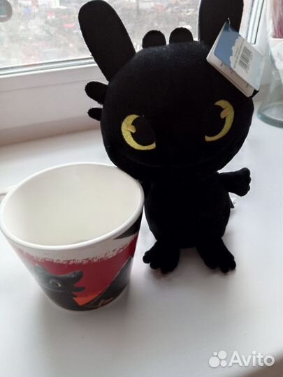 Мягкая игрушка дракон с кружкой