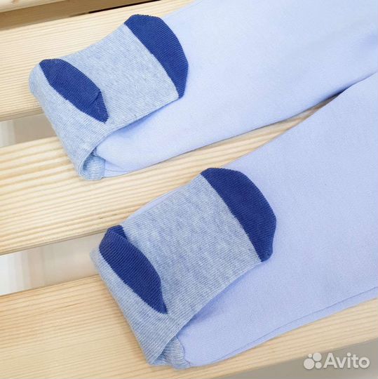 Штаны с носочками Play, 100% хлопок