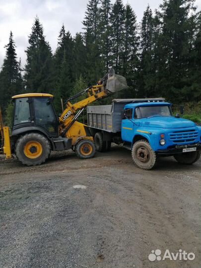Услуги экскаватора JCB 3.Щебень, отсев
