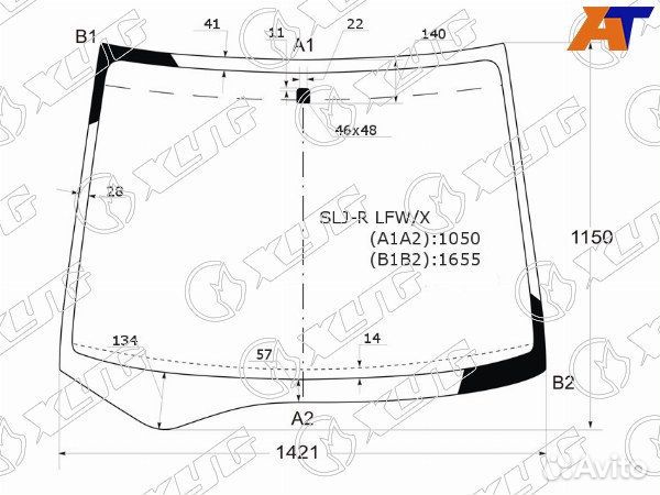 Стекло лобовое honda stepwgn