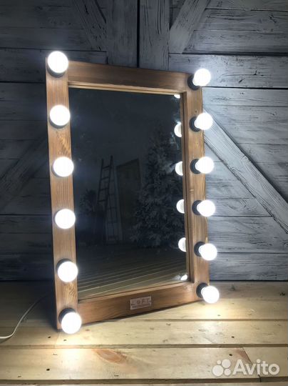 Зеркало с подсветкой Лофт
