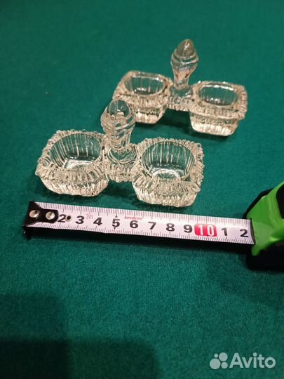 Двойная солонка стекло