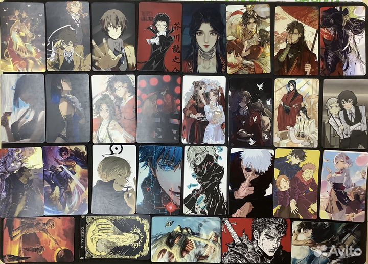 Фотокарточки аниме и k-pop