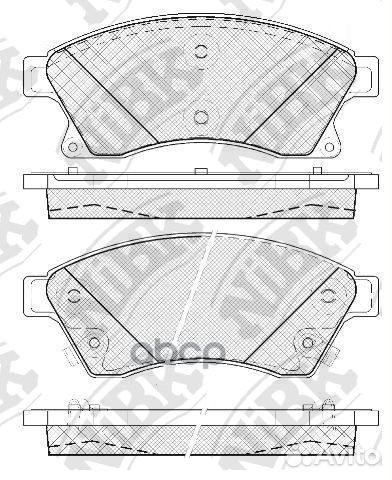 Колодки тормозные дисковые перед PN0391 NiBK