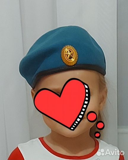 Берет десантный 54 р фетровый бесшовный