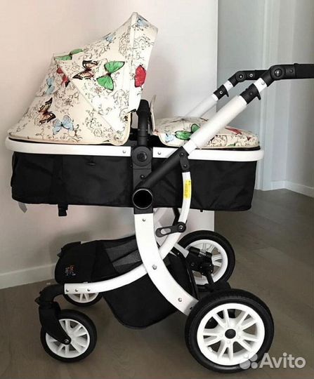Коляска Luxmom 2в1 новая утепленная модель